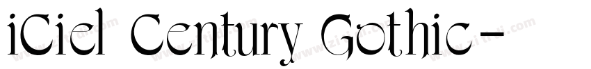 iCiel Century Gothic字体转换